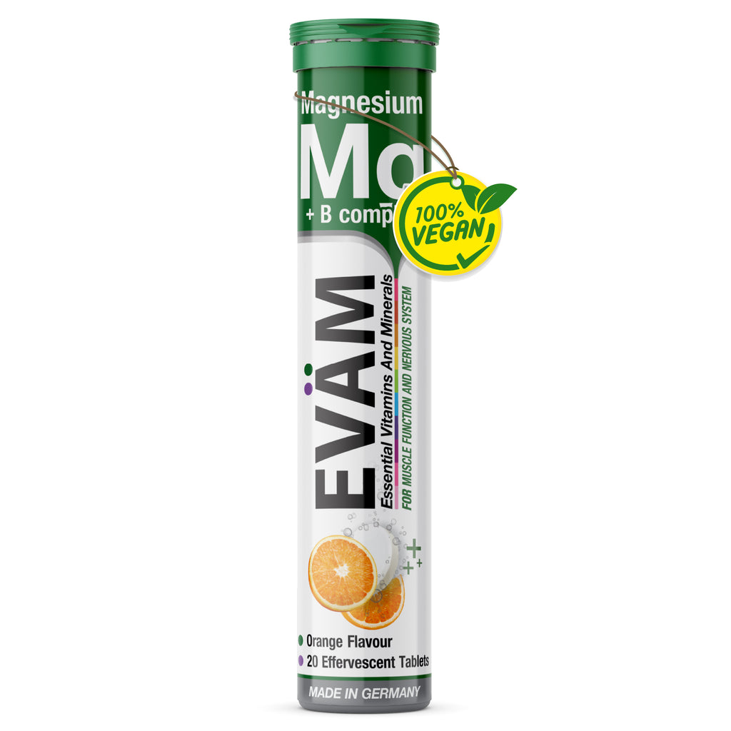 Magnesium + B-Komplex Brausetabletten, EVÄM