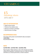 NaturWelle Vitamin C Drink-Shots – Verpackungsansicht mit Produktinformationen.