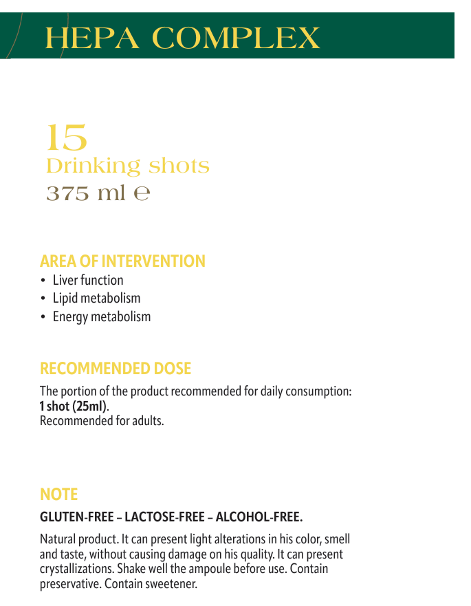 Hepa Complex Drinking Shots