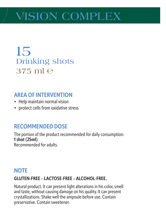 Vision Complex Drinking Shots
