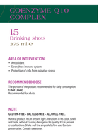 NaturWelle Coenzym Q10 Complex Drink-Shots – Verpackungsansicht mit Produktinformationen.