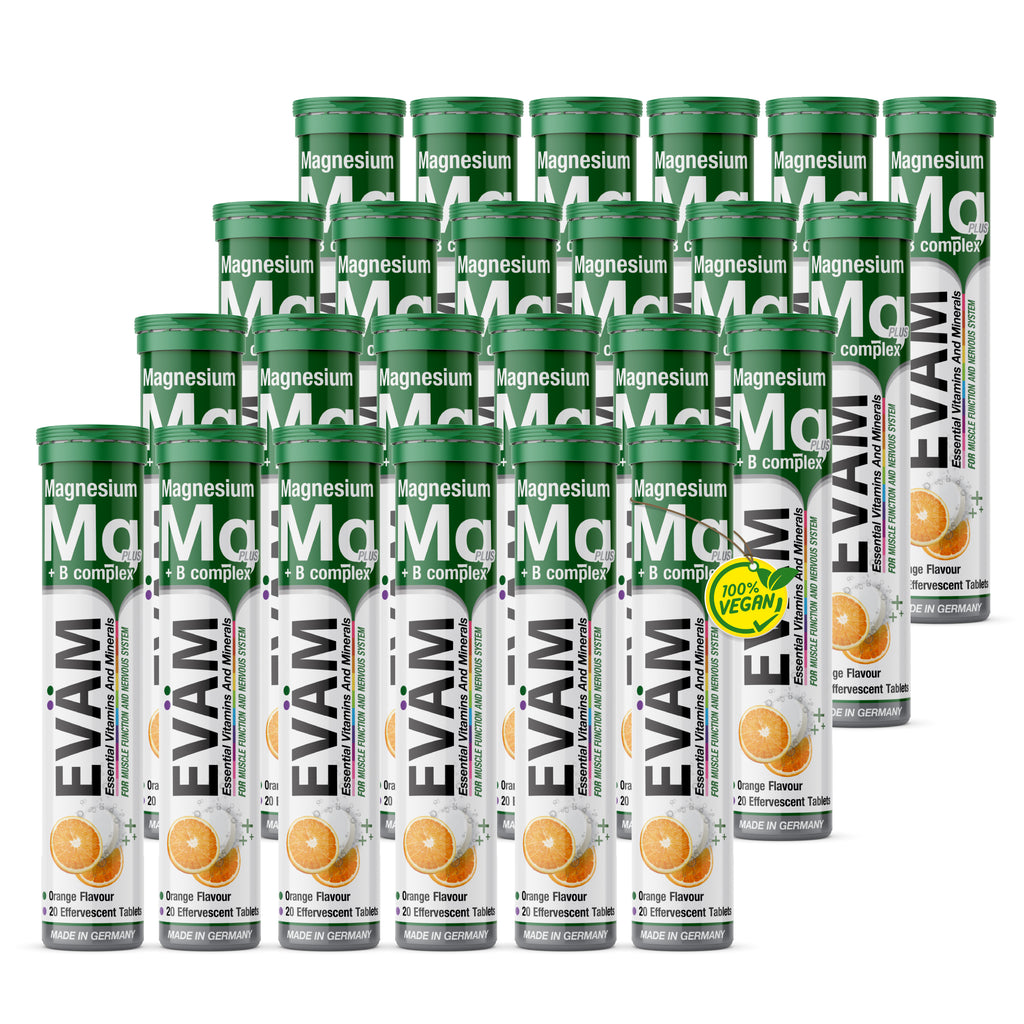 Magnesium + B-Komplex Brausetabletten, EVÄM