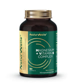NaturWelle Magnesium + Vitamin B Complex – Produktfoto der Dose mit Kapseln.