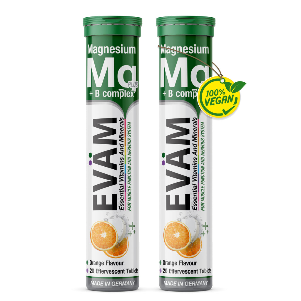 Magnesium + B-Komplex Brausetabletten, EVÄM