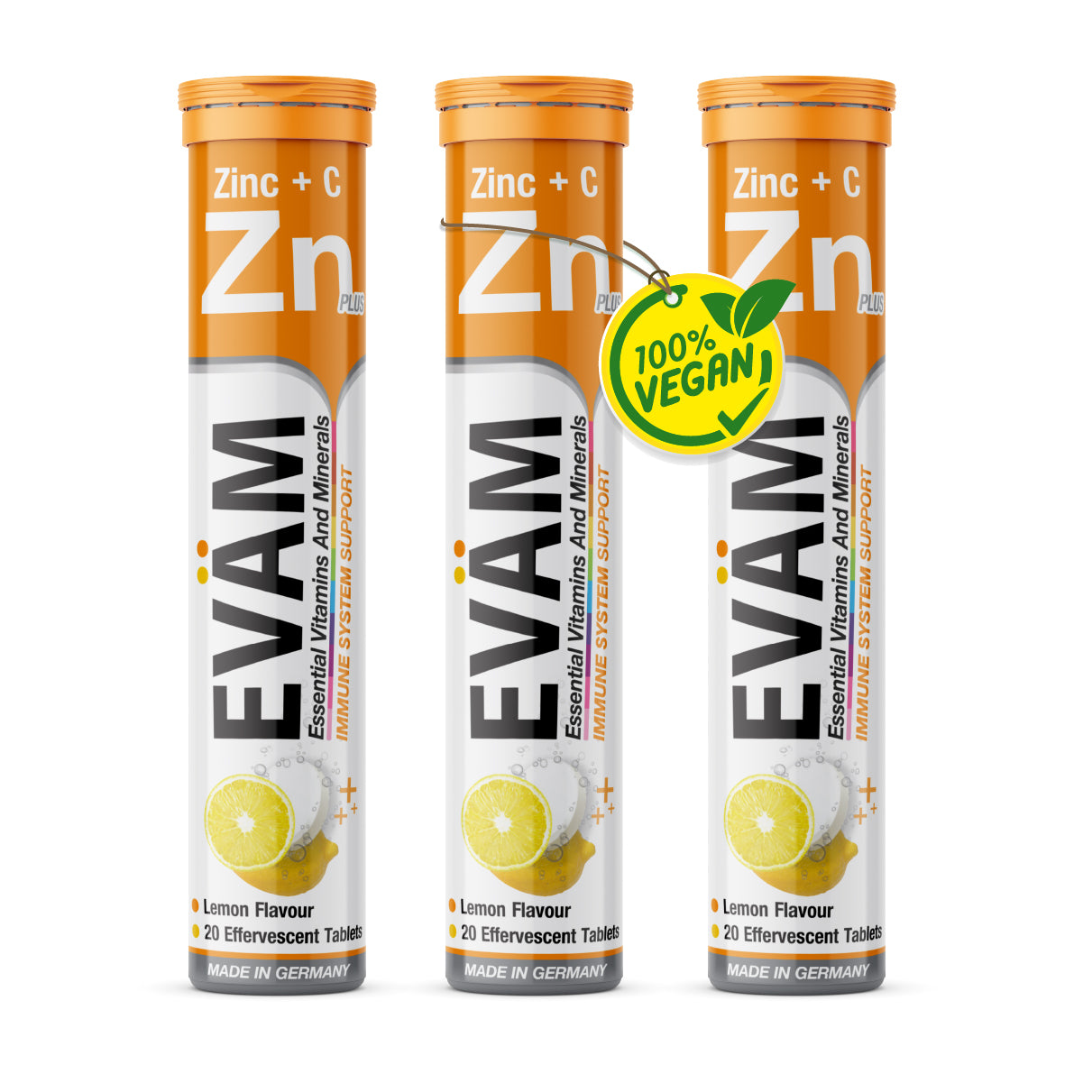 Zink + Vitamin C Brausetabletten