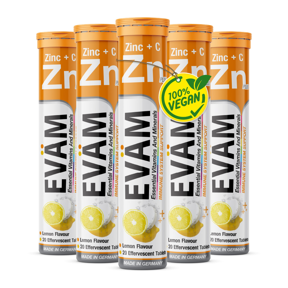Zink + Vitamin C Brausetabletten