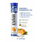 Calcium + Magnesium + Vitamin D3 Pulver-Sachets – Produktabbildung.