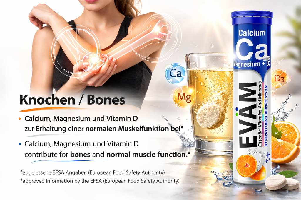 Calcium + Magnesium + D3 Effervescent Tablets