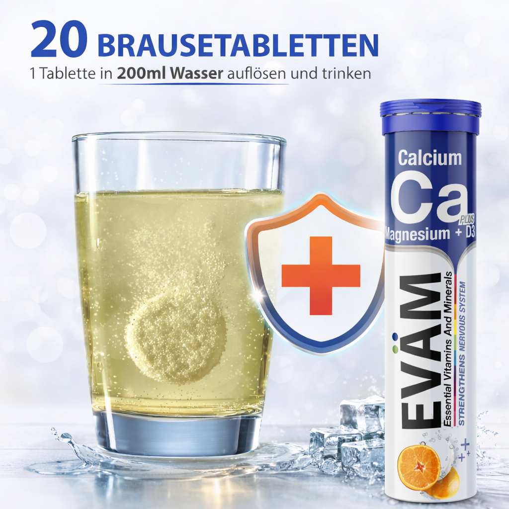 Calcium + Magnesium + D3 Effervescent Tablets