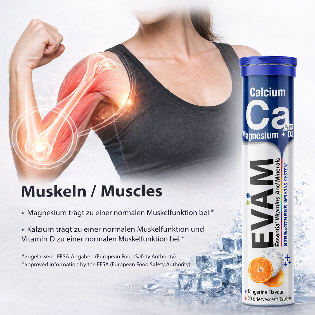 Calcium + Magnesium + D3 Brausetabletten
