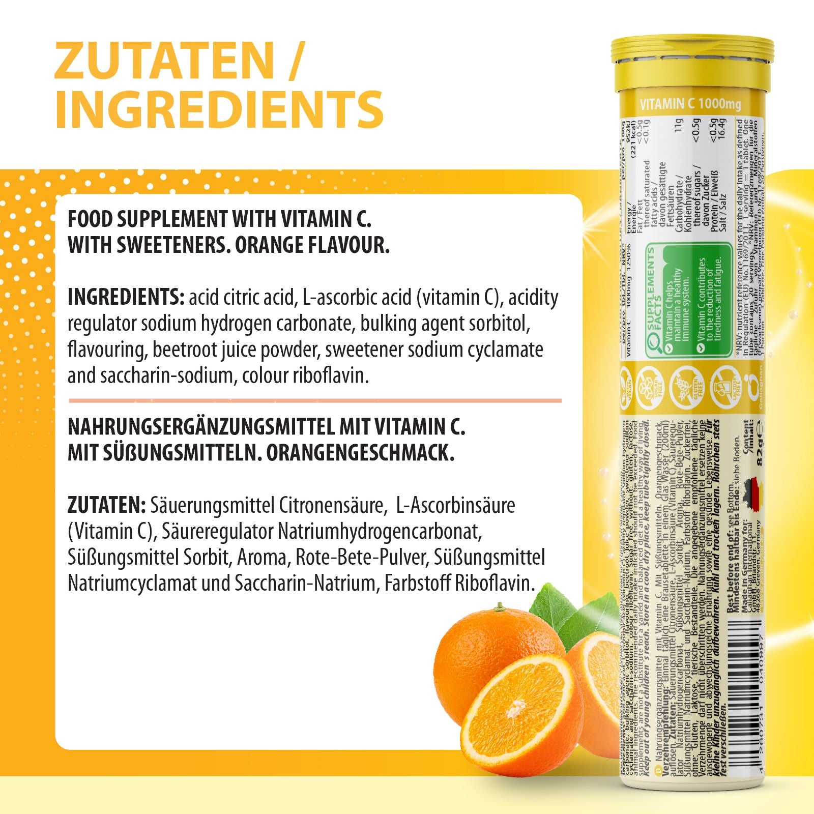 Vitamin C 1000 Hochdosiert Brausetabletten