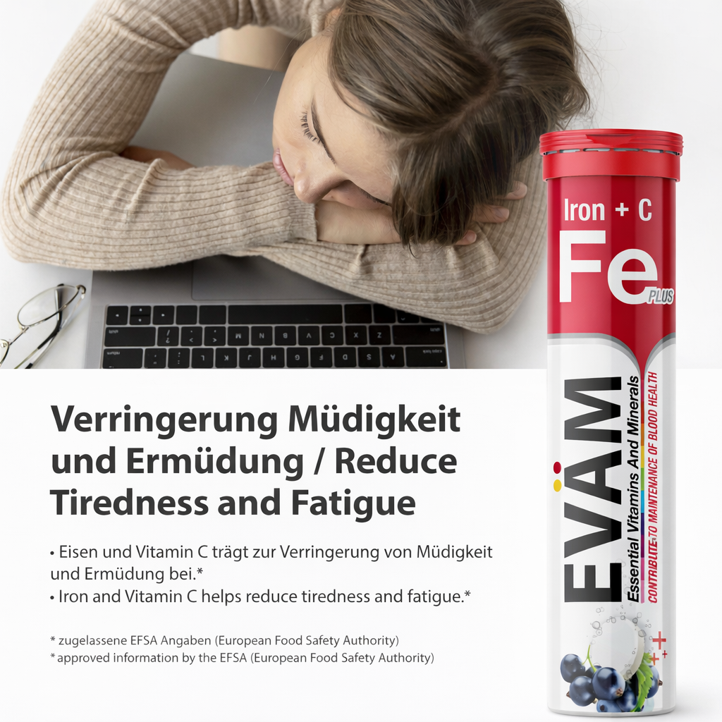 Eisen + Vitamin C Brausetabletten