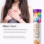 EVÄM Multivitamin + Mineralien Brausetabletten – 12in1 aus Vitaminen & Mineralstoffen