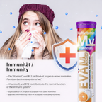 EVÄM Multivitamin + Mineralien Brausetabletten – 12in1 aus Vitaminen & Mineralstoffen