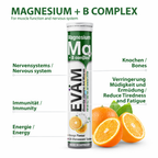 Magnesium + B-Komplex Brausetabletten, EVÄM