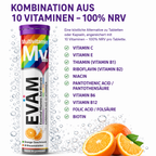 Multivitamin Brausetabletten, Kombination aus 10 Vitaminen