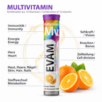 Multivitamin Brausetabletten, Kombination aus 10 Vitaminen