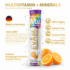 EVÄM Multivitamin + Mineralien Brausetabletten – 12in1 aus Vitaminen & Mineralstoffen