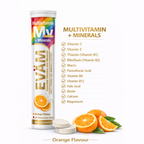 EVÄM Multivitamin + Mineralien Brausetabletten – 12in1 aus Vitaminen & Mineralstoffen