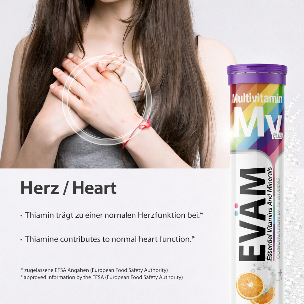Multivitamin Brausetabletten, Kombination aus 10 Vitaminen