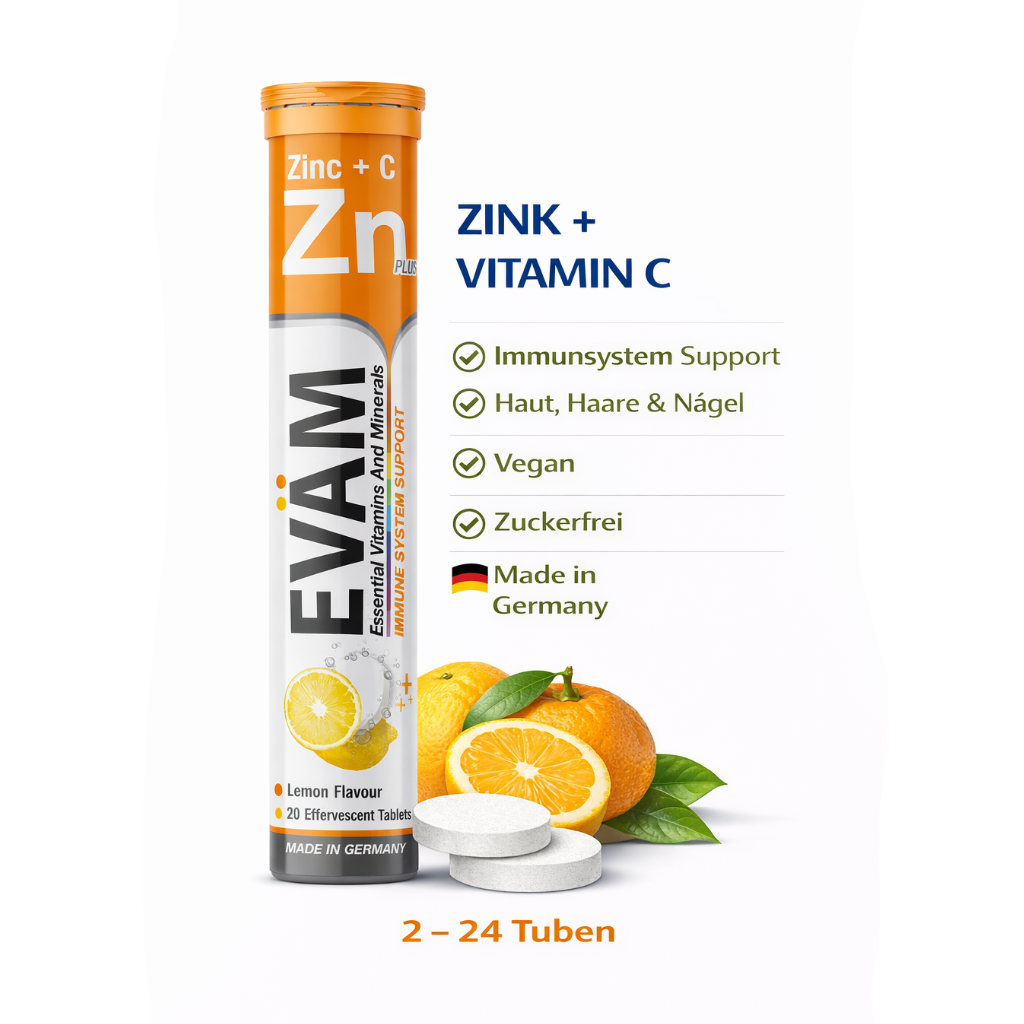 Zink + Vitamin C Brausetabletten