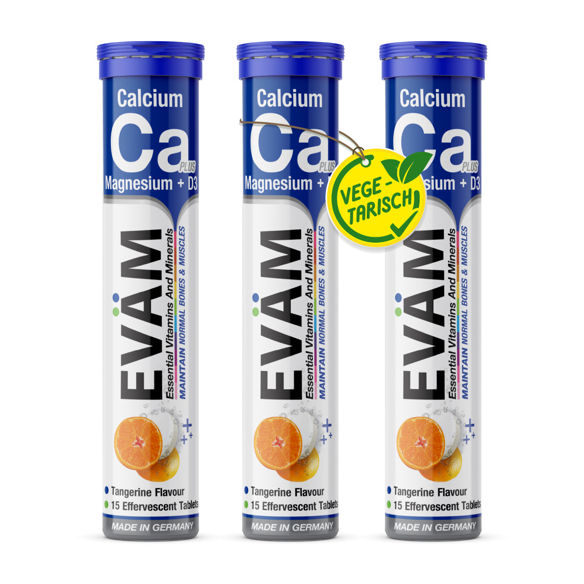 Calcium + Magnesium + D3 Brausetabletten