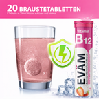 Vitamin B12 Brausetabletten 1000% hochdosiert Vegan