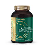 NaturWelle Glucosamine Chondroitin MSM Hyaluronic Acid – Produktfoto der Dose mit 50 Lutschtabletten.