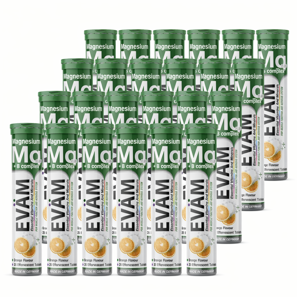 Magnesium + B-Komplex Brausetabletten, EVÄM
