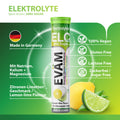 EVÄM Elektrolyte Sport Active – Tube mit 20 Brausetabletten, Zitronen-Limetten-Geschmack, laut Hersteller vegan, glutenfrei und laktosefrei