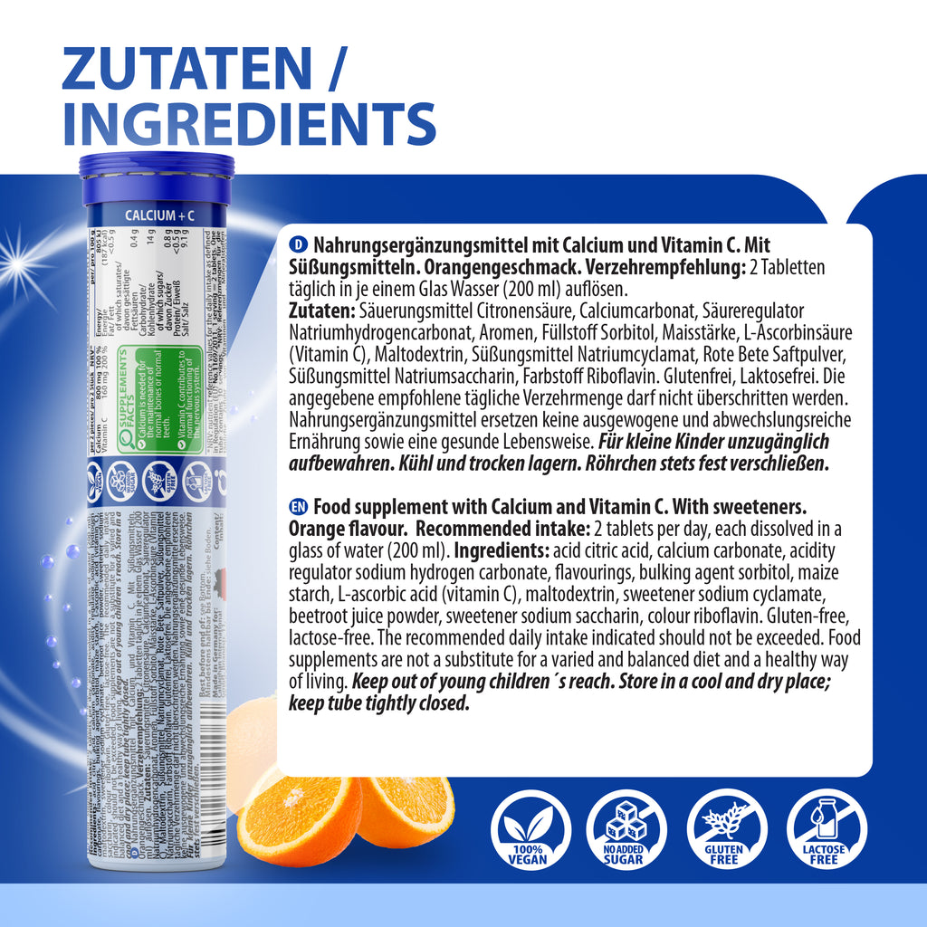 Calcium + Vitamin C Brausetabletten