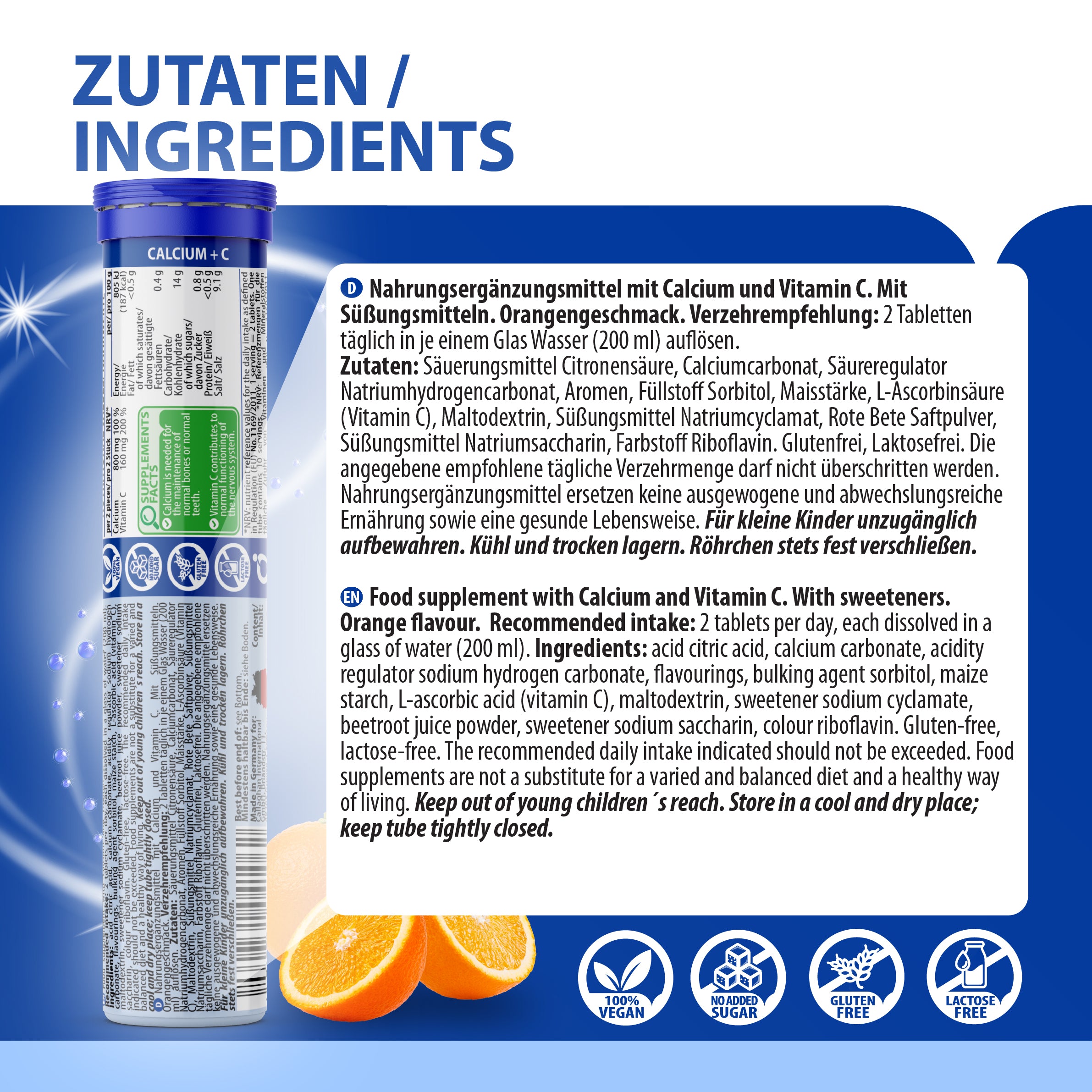 Calcium + Vitamin C Brausetabletten