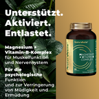 NaturWelle Magnesium + Vitamin B Complex Kapseln – Produktdarstellung mit Verpackung.