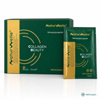 NaturWelle Collagen Beauty Nahrungsergänzung mit 21 Portionsbeuteln, VERISOL® Kollagenpeptiden, Hyaluronsäure und Vitamin C, Made in Germany