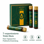 NaturWelle Immuni Complex mit 7 vorportionierten Trinkshots, klarer Tagesportion und praktischer Anwendung.
