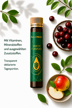 NaturWelle Immuni Complex mit Vitaminen, Mineralstoffen und ausgewählten Zusatzstoffen in transparenter Tagesportion.