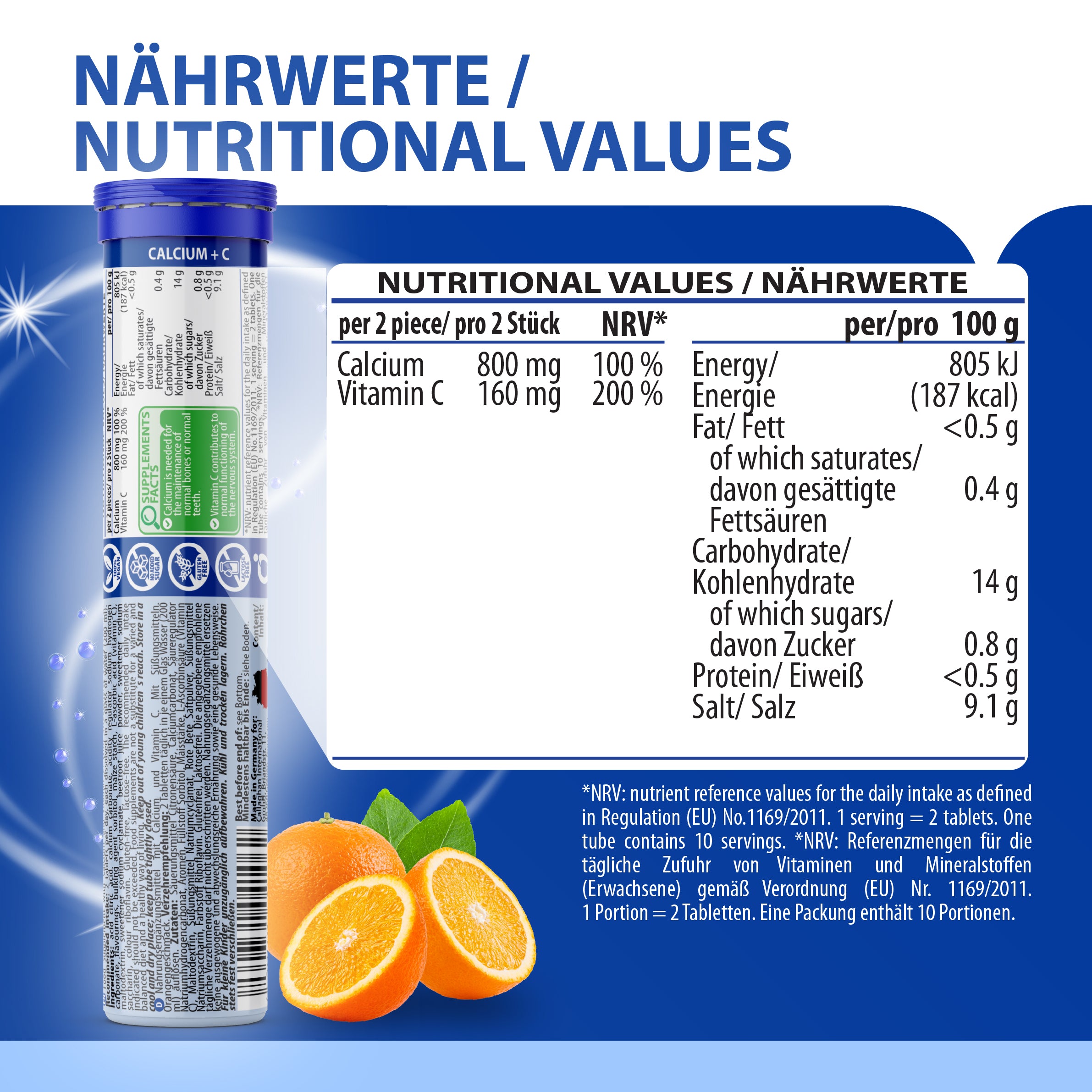 Calcium + Vitamin C Brausetabletten