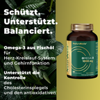 NaturWelle Omega 3 1000 mg – Produktdarstellung mit Verpackung.