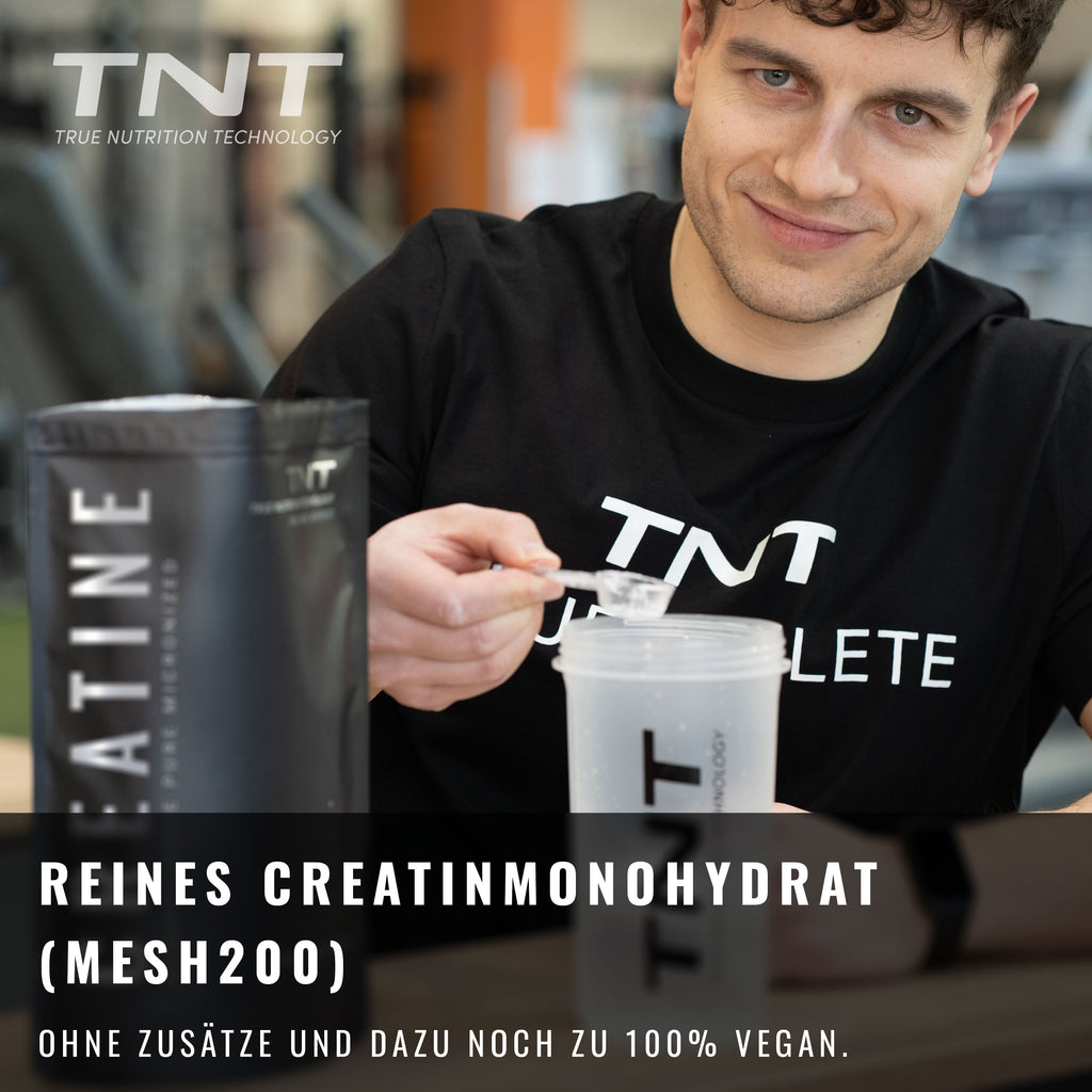 TNT Creatine Pure Micronized – feines Pulver, Mesh 200