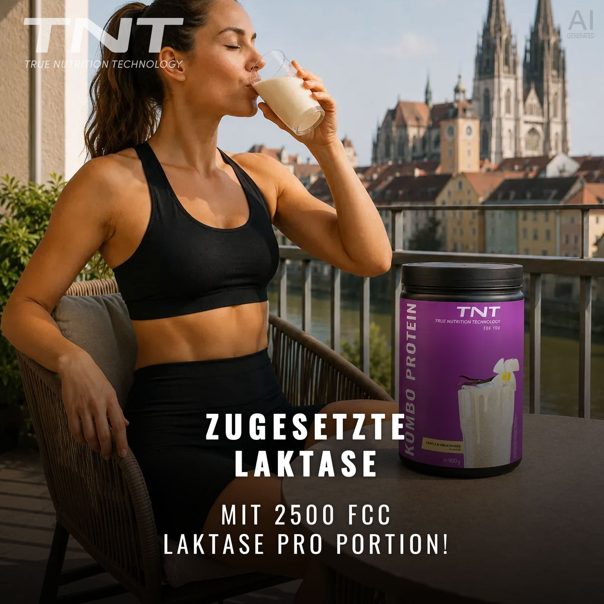 TNT Kombo Protein 900 g – Mehrkomponenten-Protein aus Whey, Casein und Ei