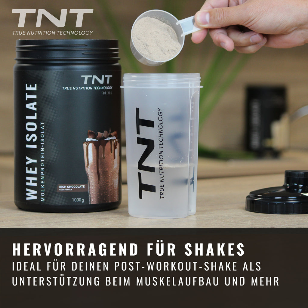 TNT Whey Protein Isolat 1000 g – Whey-Isolat-Shake