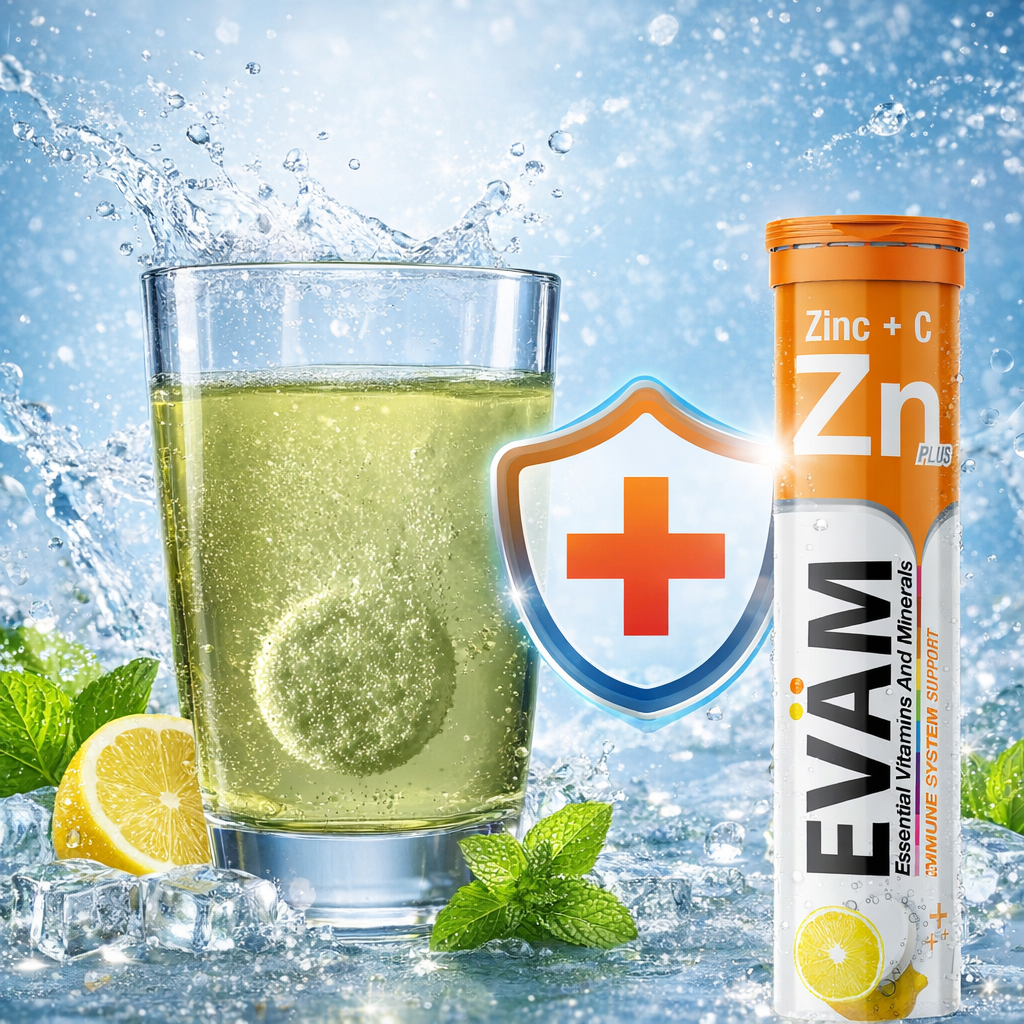 Zink + Vitamin C Brausetabletten