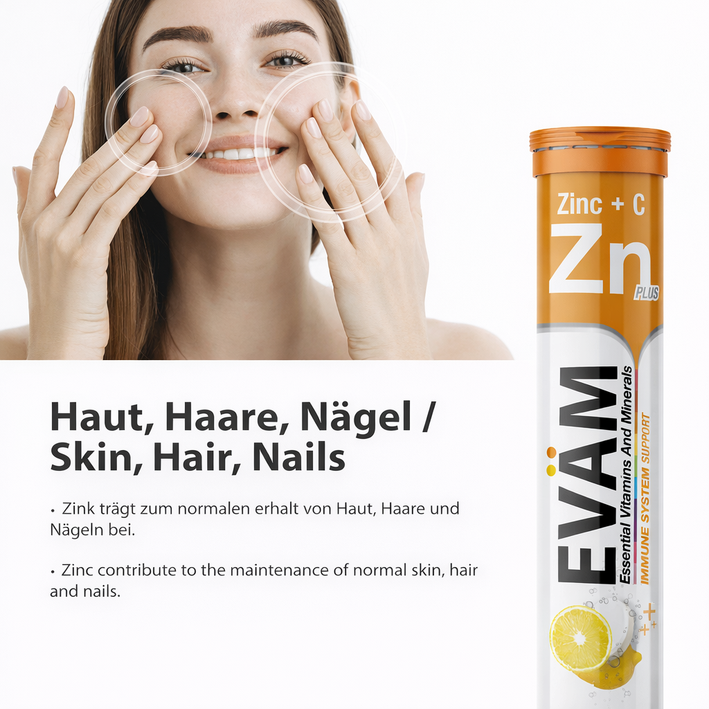Zink + Vitamin C Brausetabletten