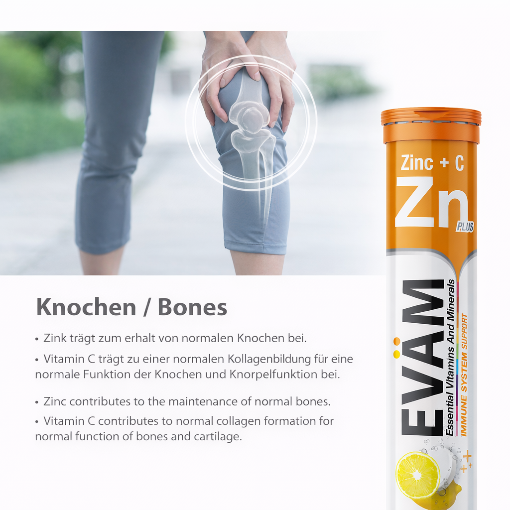 Zink + Vitamin C Brausetabletten