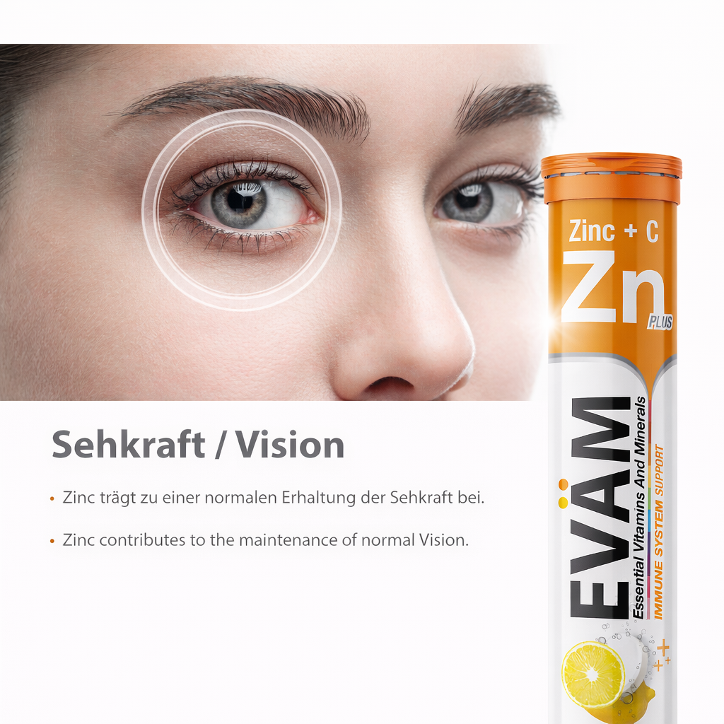 Zink + Vitamin C Brausetabletten